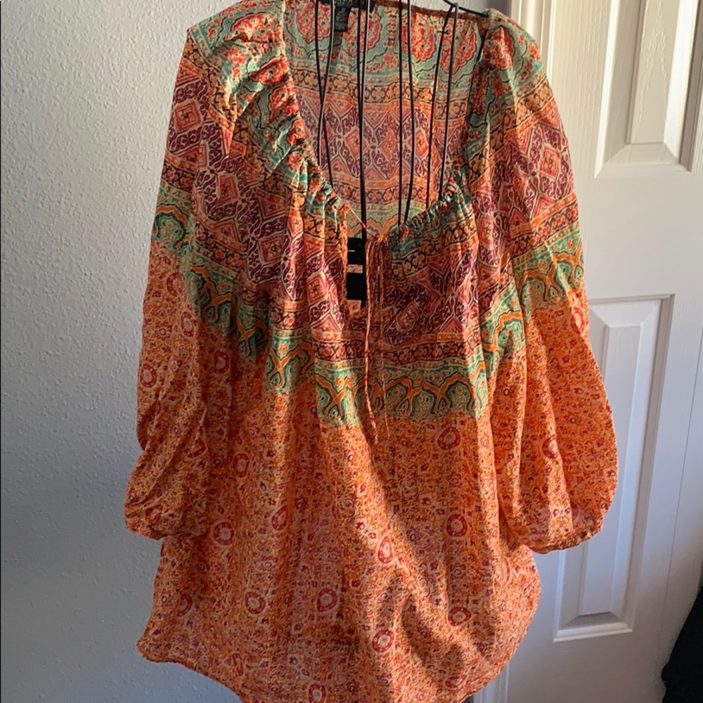 Ralph Lauren top orange 3x